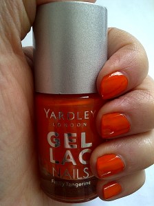 yardley gel lac nails firey tangerine