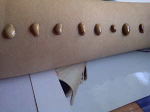rimmel match perfection foundation swatch 1