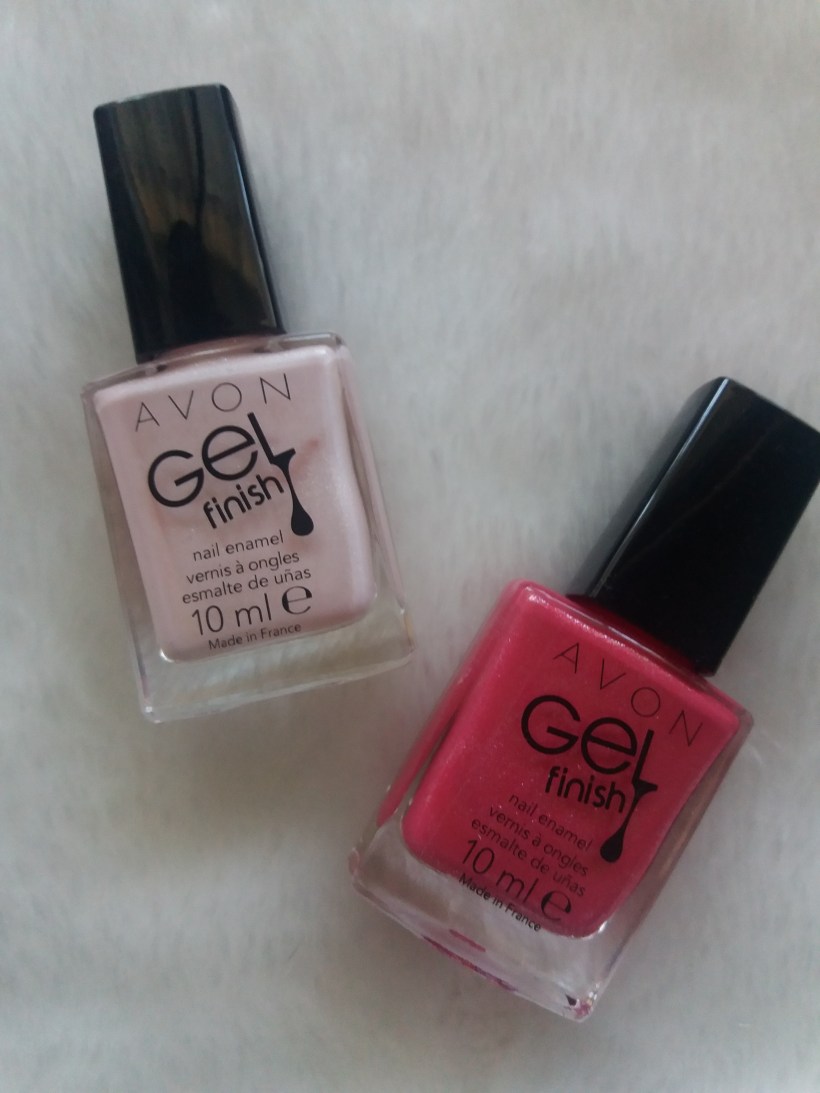 Avon gel finish nail enamel sheer pink&amp;pink shimme